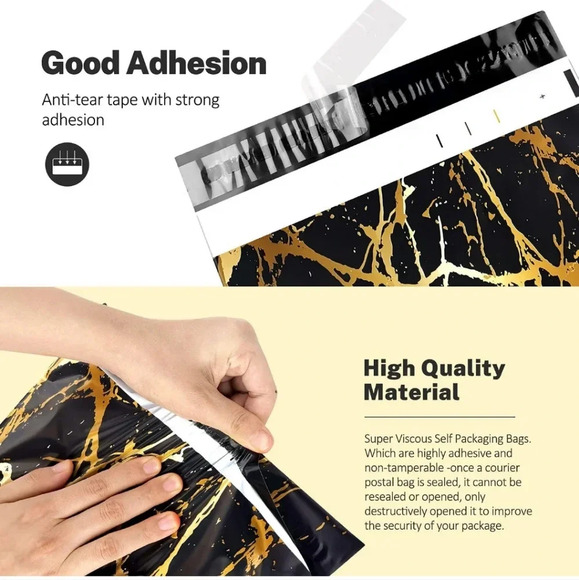 100 Pack Poly Mailers 10x13, Cute Packaging Envelope Mailers Polymailers Packagi - Picture 4 of 6